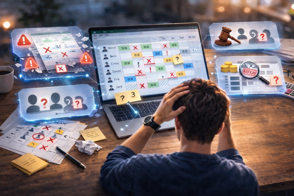 管理多店＆連鎖餐飲品牌必看，仍用 Excel 排班的 3 個管理盲點！