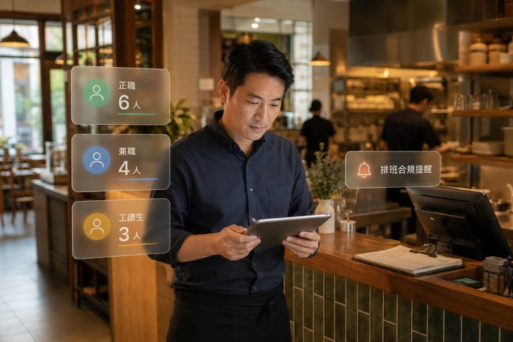 正職、兼職、工讀生規則各不同?員工身分類型越多,排班踩線風險越高!