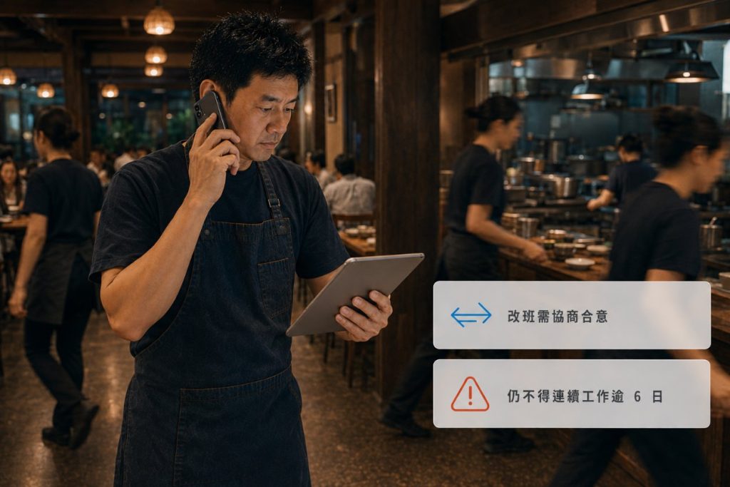 排班表可以隨時改嗎？改班要提前多久通知