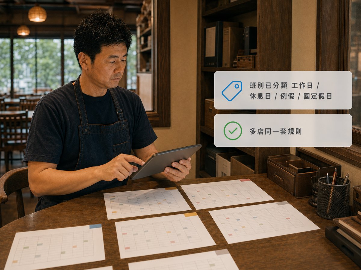 例假與休息日差別:店長排班前一定要分清楚