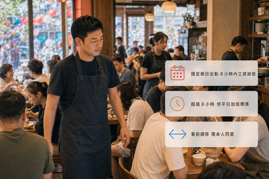 國定假日上班怎麼給薪？餐飲業排班情境一次看