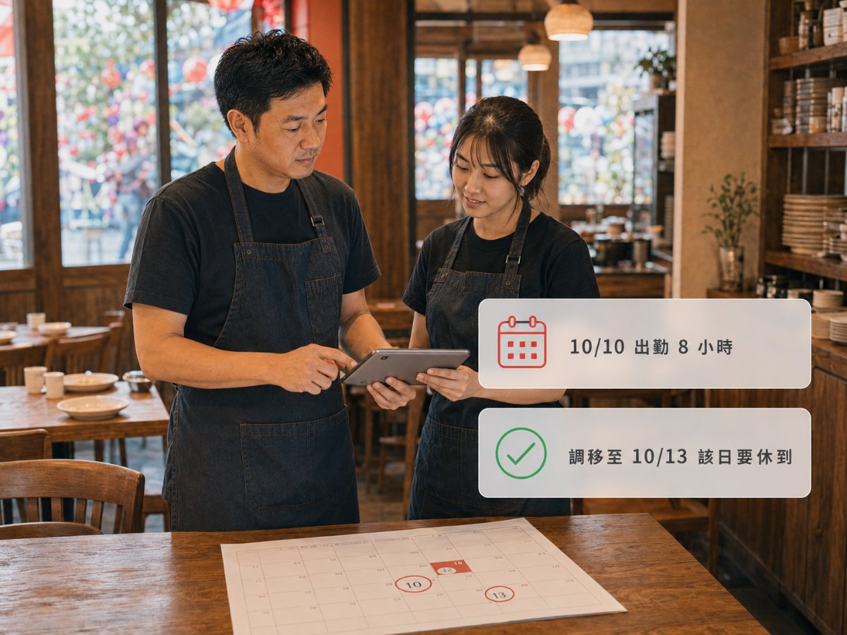 國定假日上班怎麼給薪？餐飲業排班情境一次看