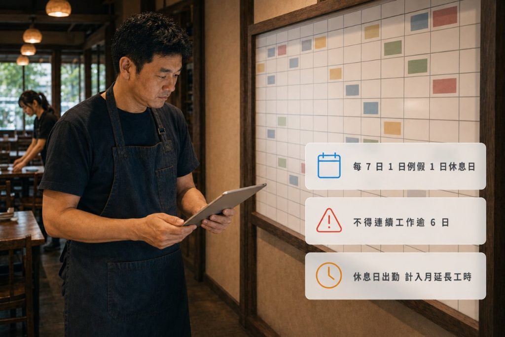 例假、休息日、七休一：排班到底怎麼排才合法？